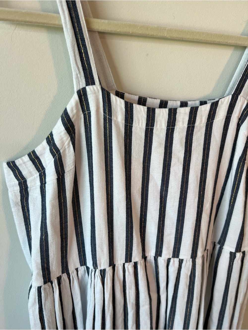 Crown & Ivy Women's Sleeveless Yarn Dyed Maxi Dress 99% Cotton - Picture 3 of 11
